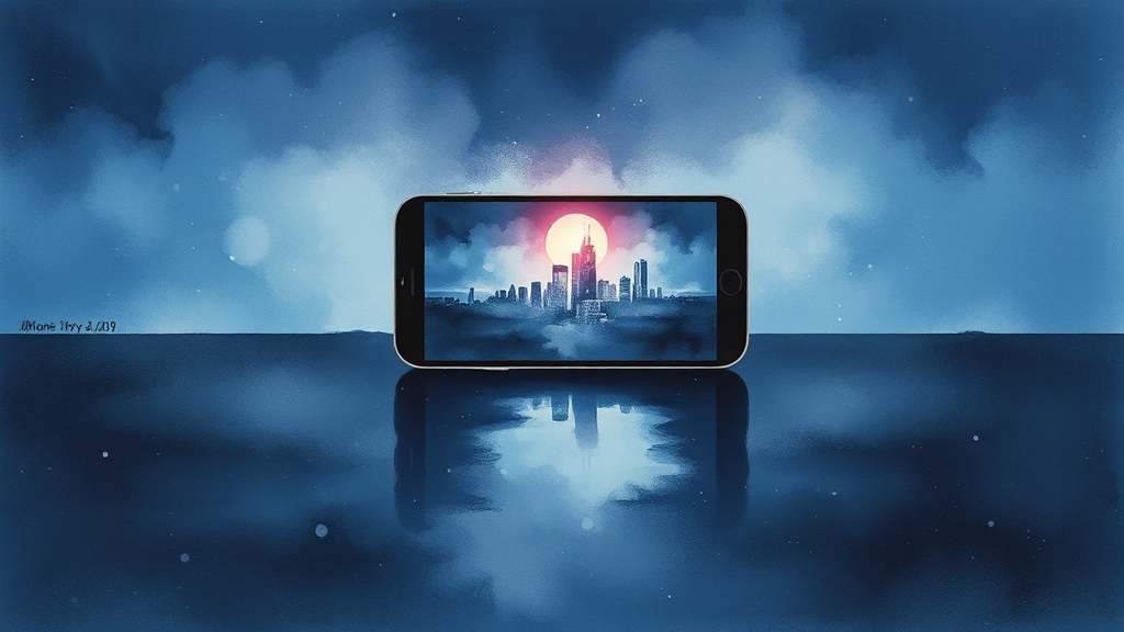 아이폰17 성능: A19 칩 (watercolor 스타일)