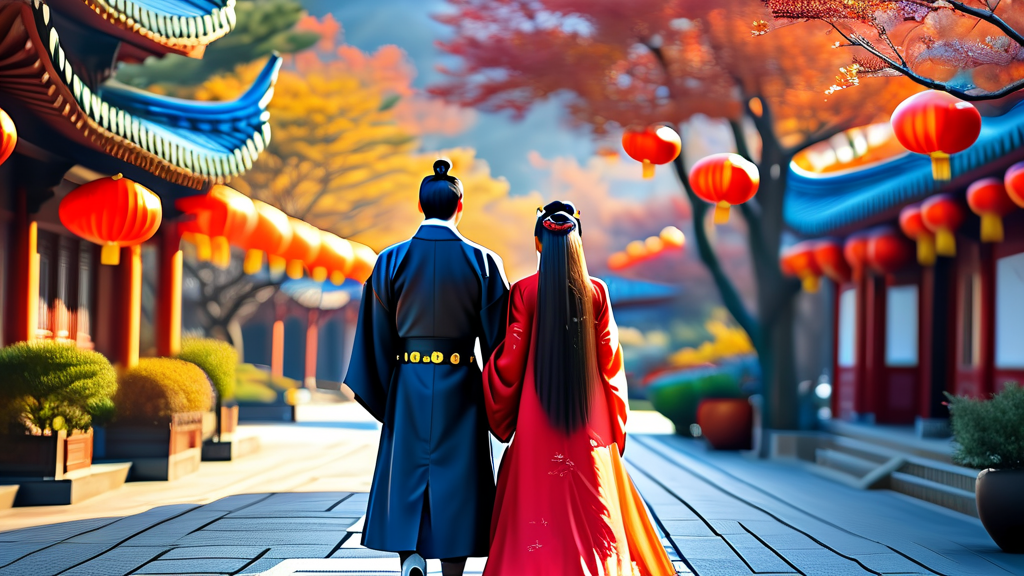 로맨틱 데이트 코스, 인천 차이나타운 (realistic 스타일)