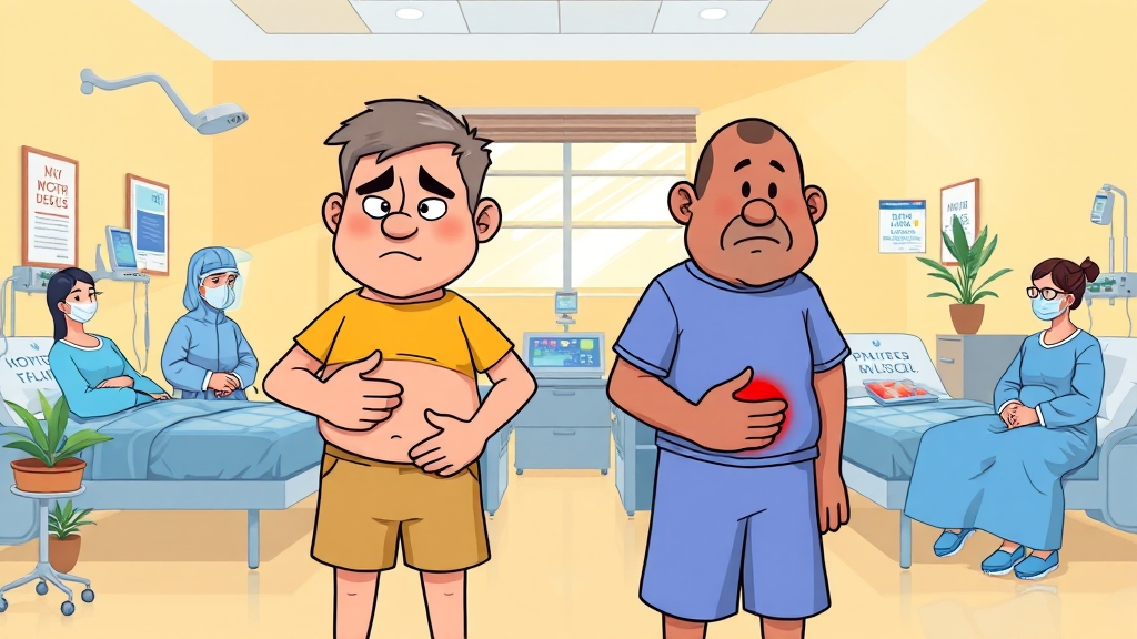 급체와 유사한 질환 구별법 (cartoon 스타일)