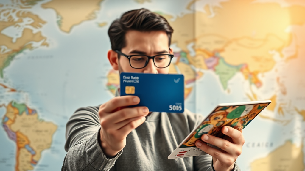 해외 결제, 현명하게 이용하는 방법 (realistic 스타일)