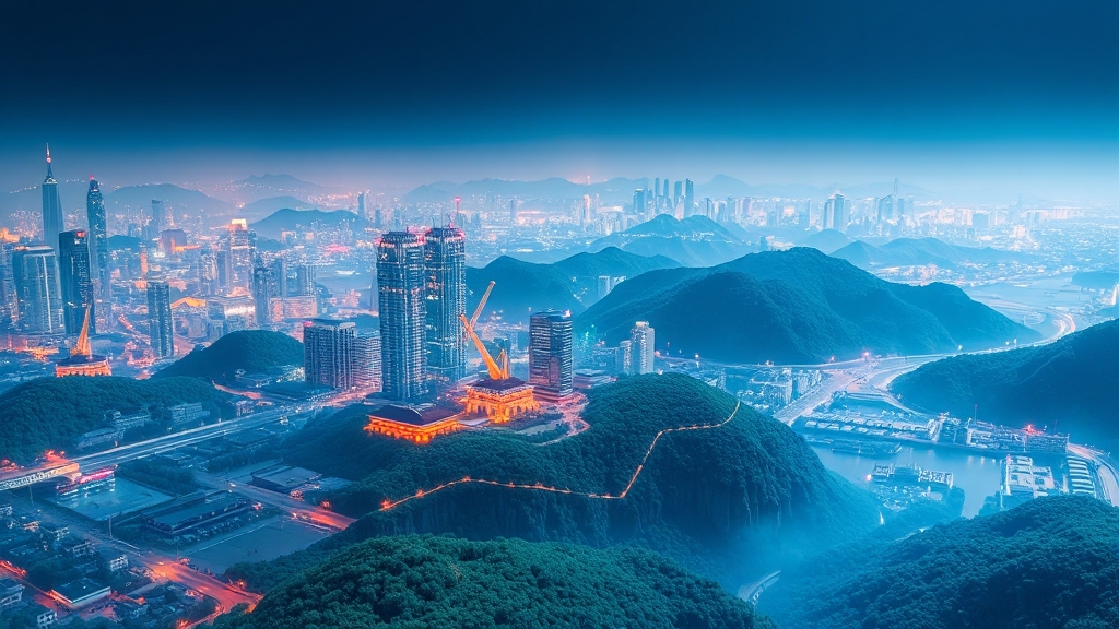 기업 동향, AI 및 반도체 협력 강화 (realistic 스타일)