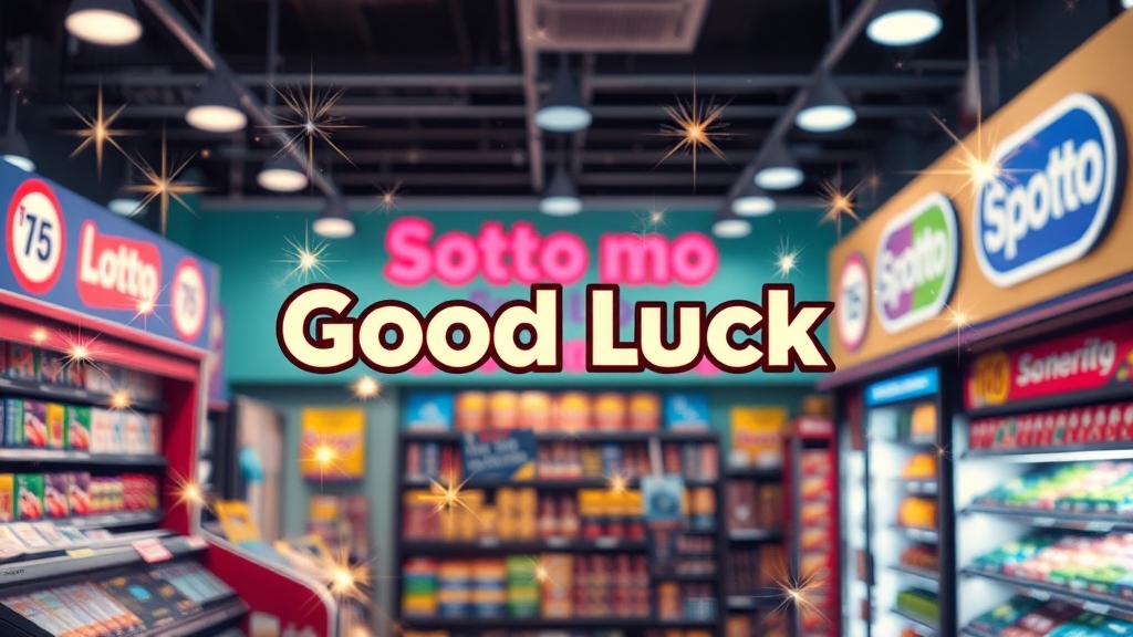 로또 판매점 찾는 방법 (realistic 스타일)