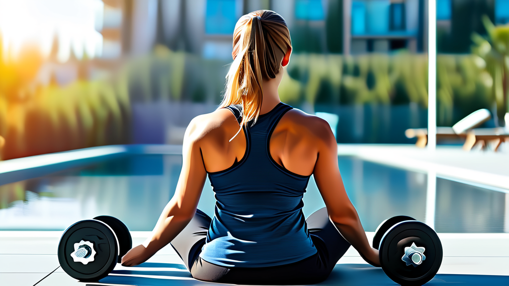 척추관 협착증 예방과 건강한 허리 관리 습관 만들기 (realistic 스타일)