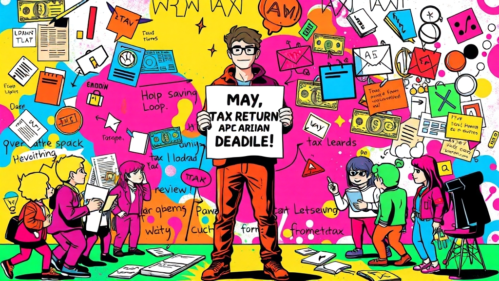 세금 신고, 언제 하는 게 좋을까? (popart 스타일)