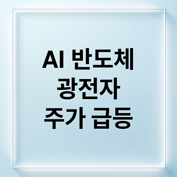 AI 반도체
광전자
주가 급등 (광전자 주가 급등 배경 & 전망, 3연상 기록하며 AI 반도체 대장주 등극!)