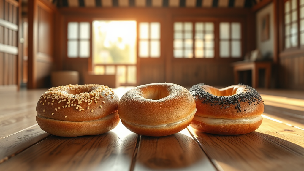 가배헌 베이글, 맛은 어때? (realistic 스타일)