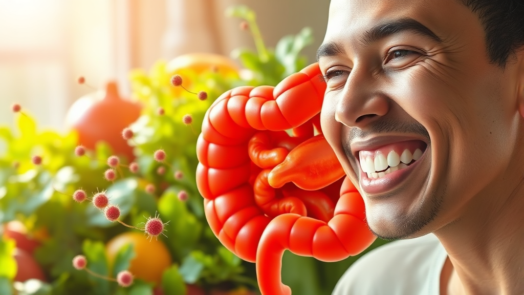 건강한 장, 건강한 삶 (realistic 스타일)