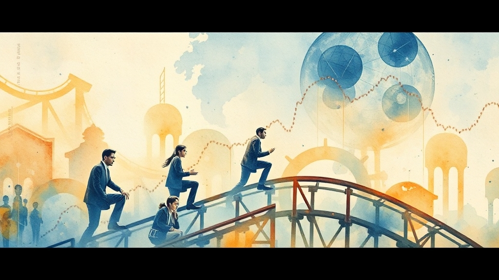 비트코인 가격 변동성의 주요 원인 (watercolor 스타일)