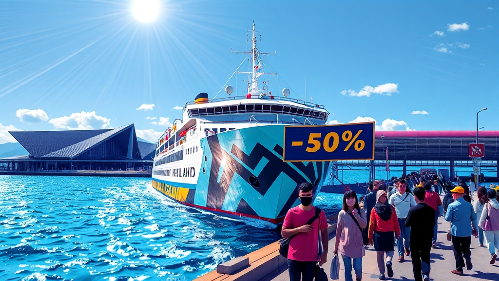 하화도 배 요금, 할인 꿀팁 (popart 스타일)