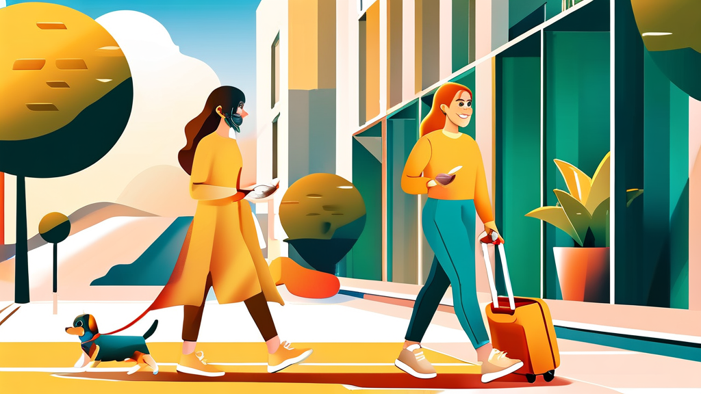 반려동물 케어 직업의 밝은 전망 (illustration 스타일)