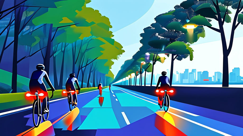 한강 야경 라이딩 시 주의사항: 안전하고 즐거운 밤을 위한 필수 정보 (illustration 스타일)