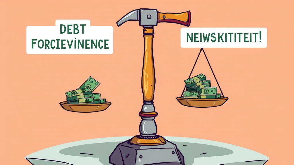 새출발기금 vs 개인회생 (cartoon 스타일)