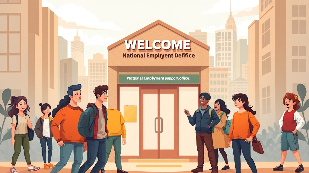 취준생 추가 복지 혜택 (cartoon 스타일)