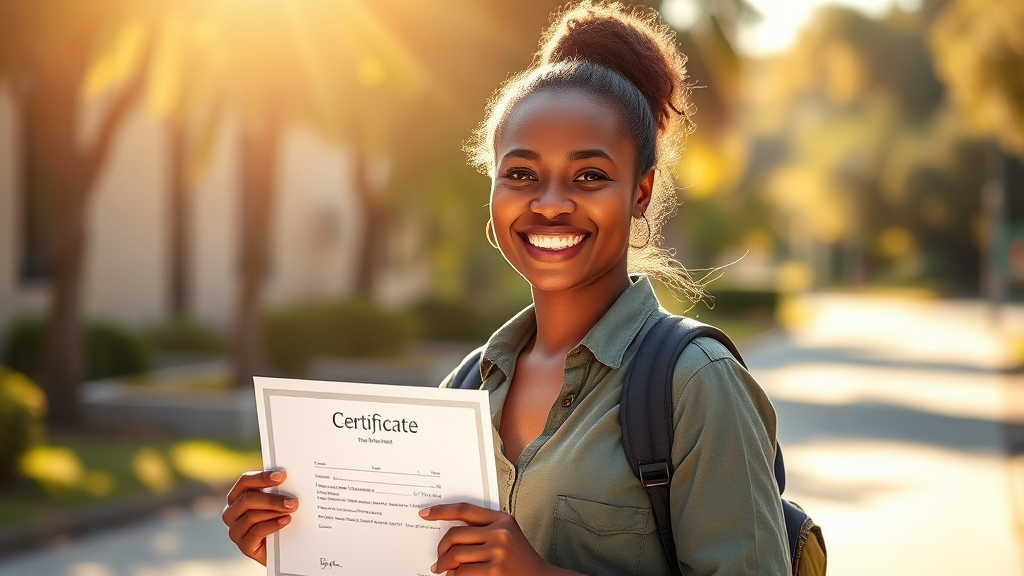 자격증 취득 후 변화와 전망 (realistic 스타일)