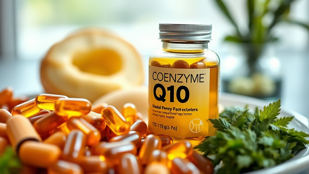 코엔자임Q10 복용법 (realistic 스타일)