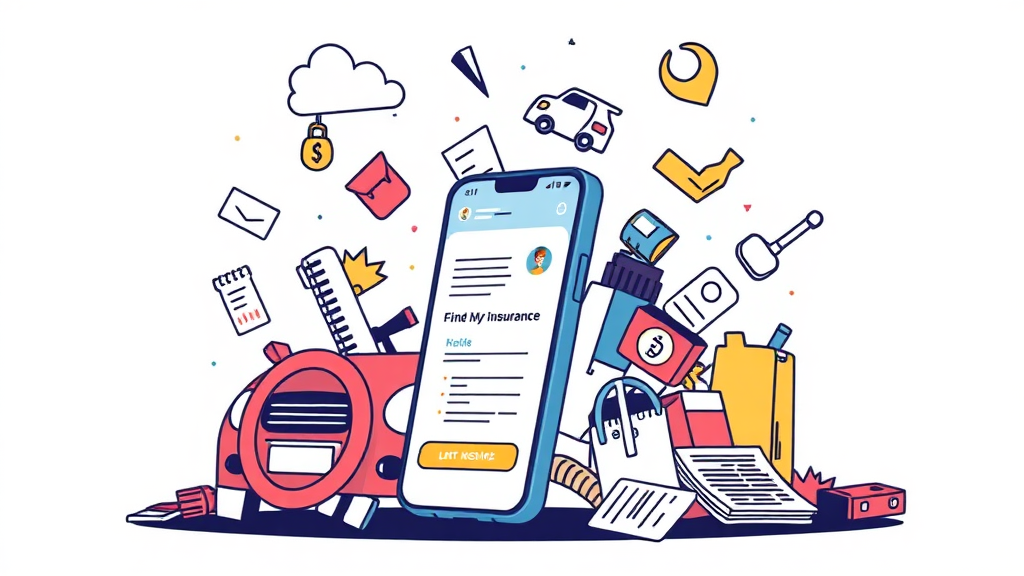 ‘내 보험 찾아줌’ 똑똑하게 활용하기 (illustration 스타일)