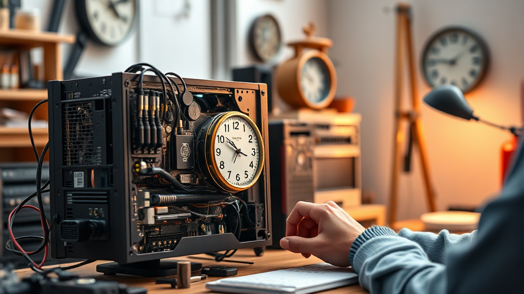 직접 조립 vs 조립 대행 비교 (realistic 스타일)