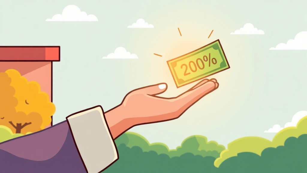 개인회생 대출 한도 및 금리 (cartoon 스타일)