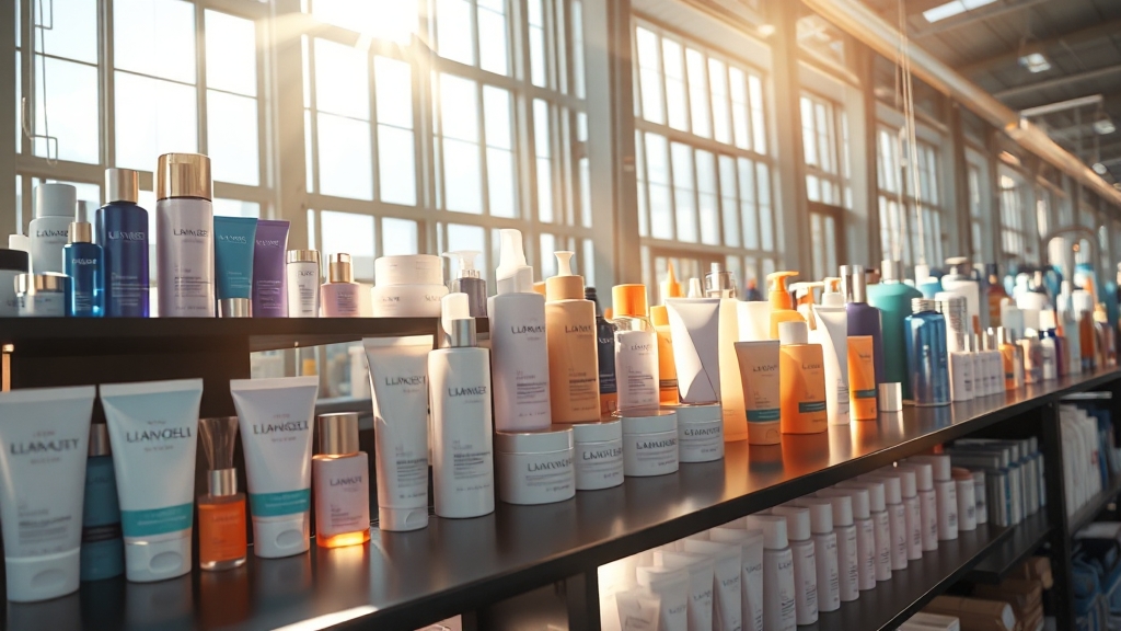 K뷰티 시장과 한국콜마의 성장 (realistic 스타일)