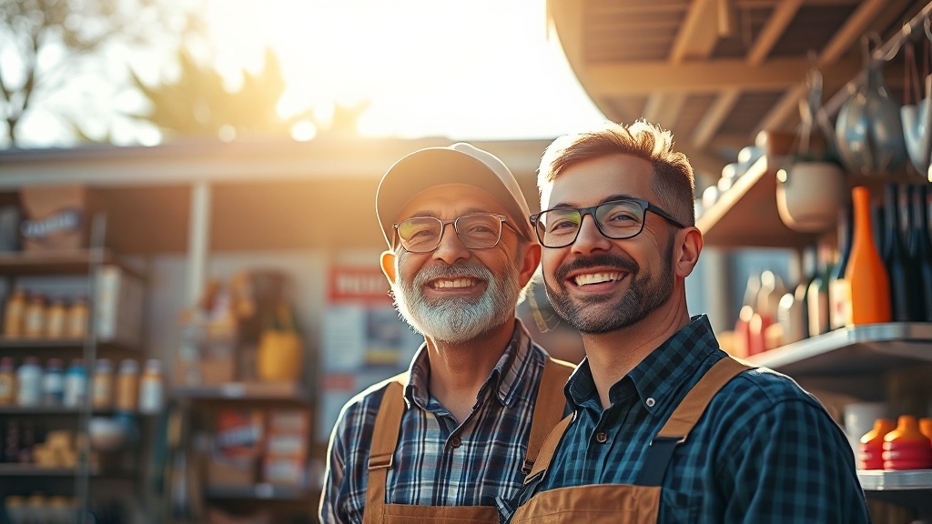 소상공인 지원 정책 (realistic 스타일)