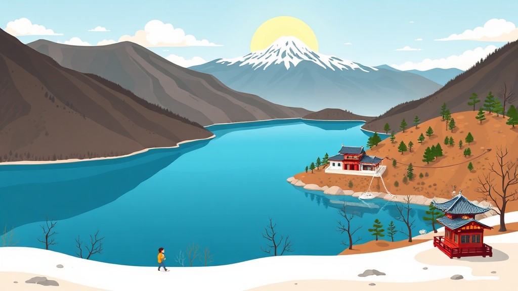 매력적인 백두산 여행 상품 비교 분석 (cartoon 스타일)