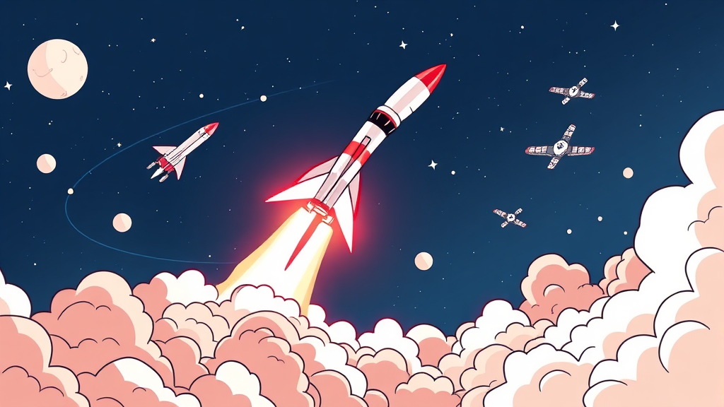 스페이스X 상장 임박? A to Z 4 예상 기업 가치 및 규모 (cartoon 스타일)