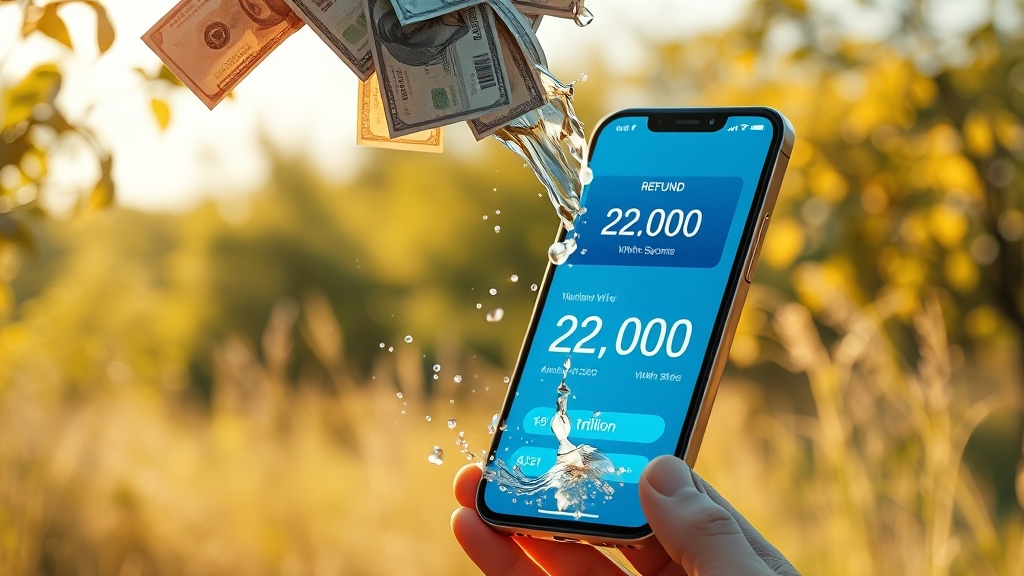 환급금 지급 일정 (realistic 스타일)