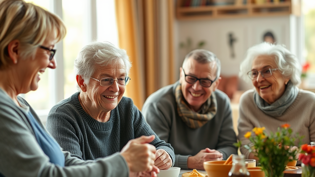 치매 예방 프로그램의 실제 사례와 효과 (realistic 스타일)