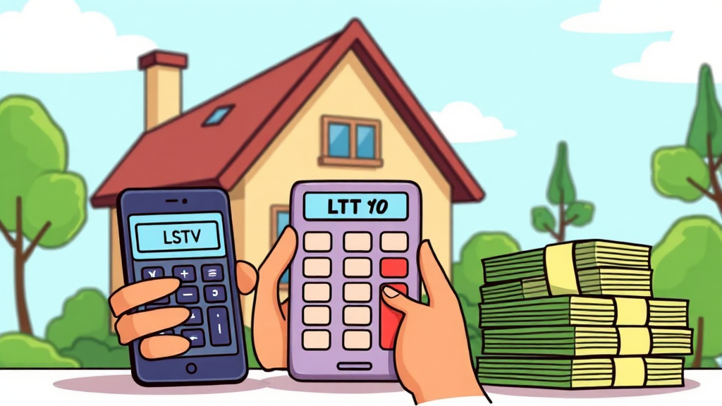 DSR, LTV 기준 먼저 확인! (cartoon 스타일)