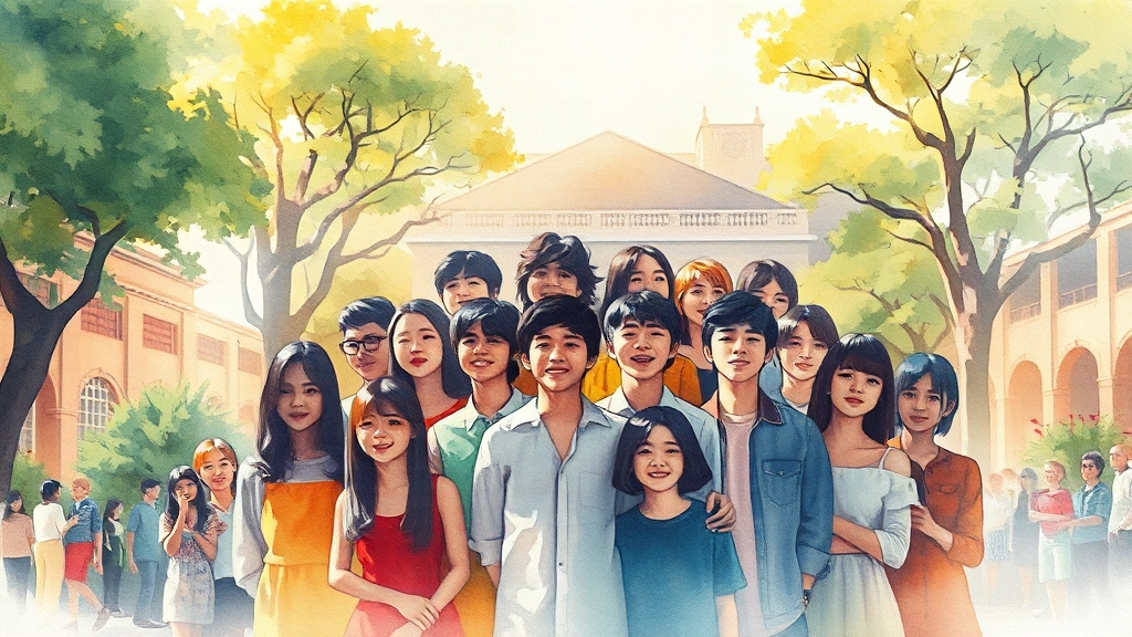 대학가요제의 역사와 의미 (watercolor 스타일)
