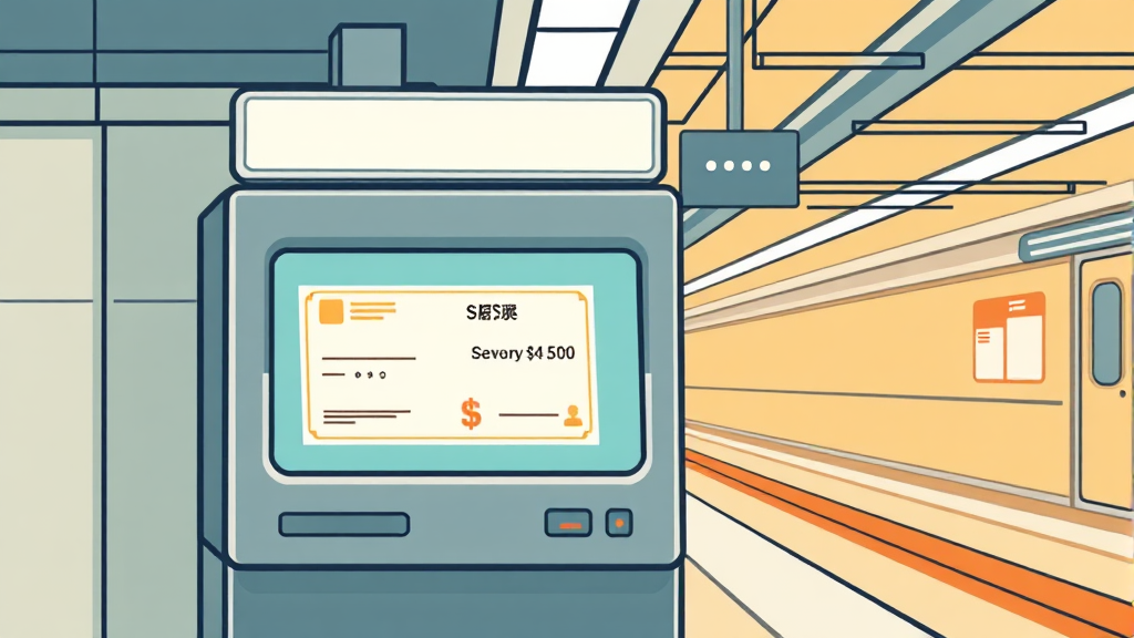 무인민원발급기 이용 (illustration 스타일)