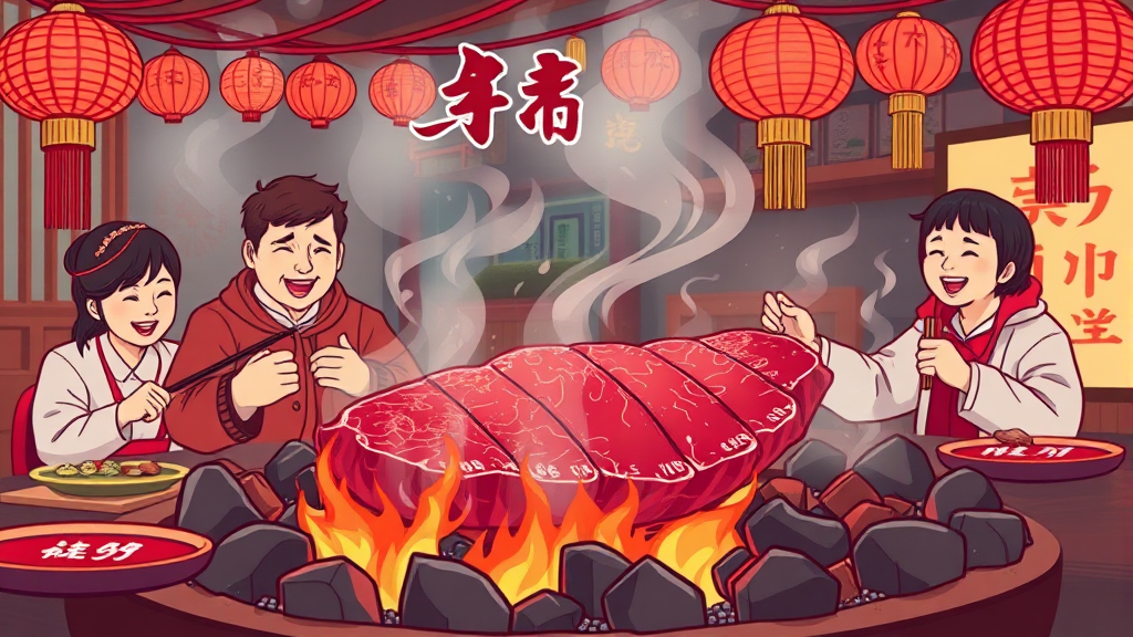 설 명절 한우 할인 개요 (illustration 스타일)