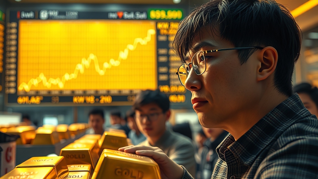 금 시세 확인 방법 및 유용한 정보 (realistic 스타일)