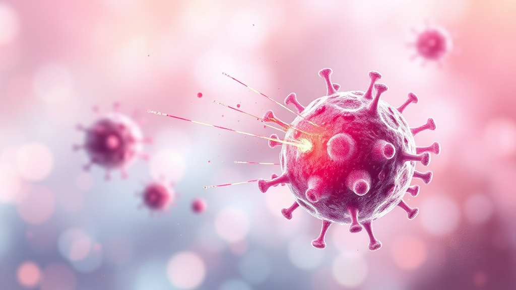 ADC 기술: 똑똑한 폭탄 원리 (watercolor 스타일)