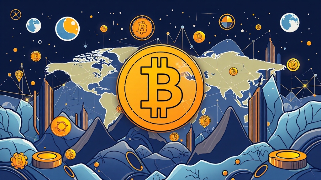 DeFi: 탈중앙화 금융의 가능성과 위험 (illustration 스타일)