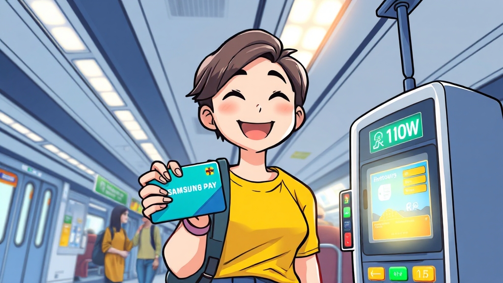 K패스 등록 및 연동 (cartoon 스타일)
