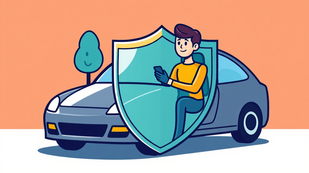 운전자보험, 이것만은 꼭 알아두세요 (cartoon 스타일)