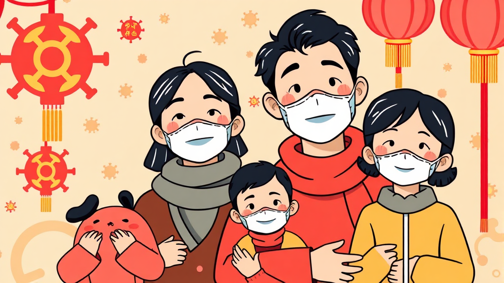 국내 독감 유행, 안심은 금물! (cartoon 스타일)