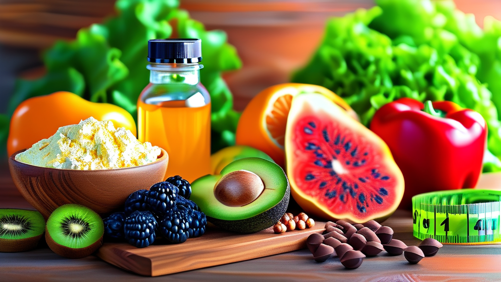 HDL 콜레스테롤 관리, 영양제와 생활 습관의 조화 (realistic 스타일)