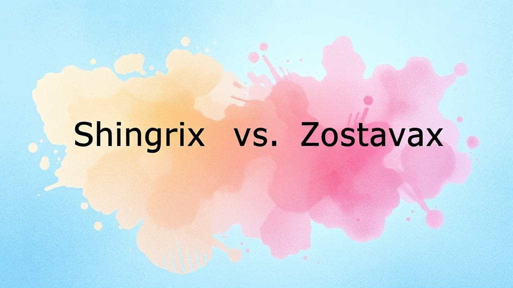 백신 종류별 특징 비교 (watercolor 스타일)