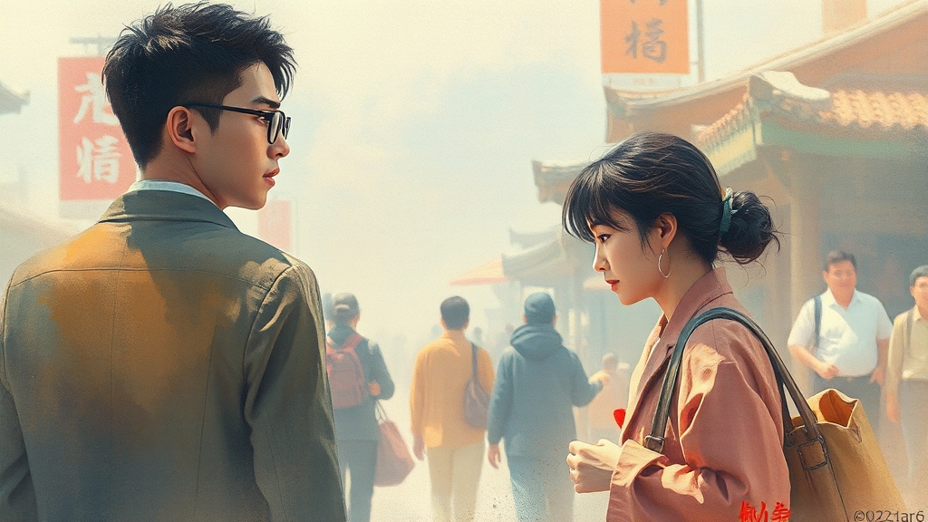 4회 줄거리: 위기와 기회 사이 (watercolor 스타일)