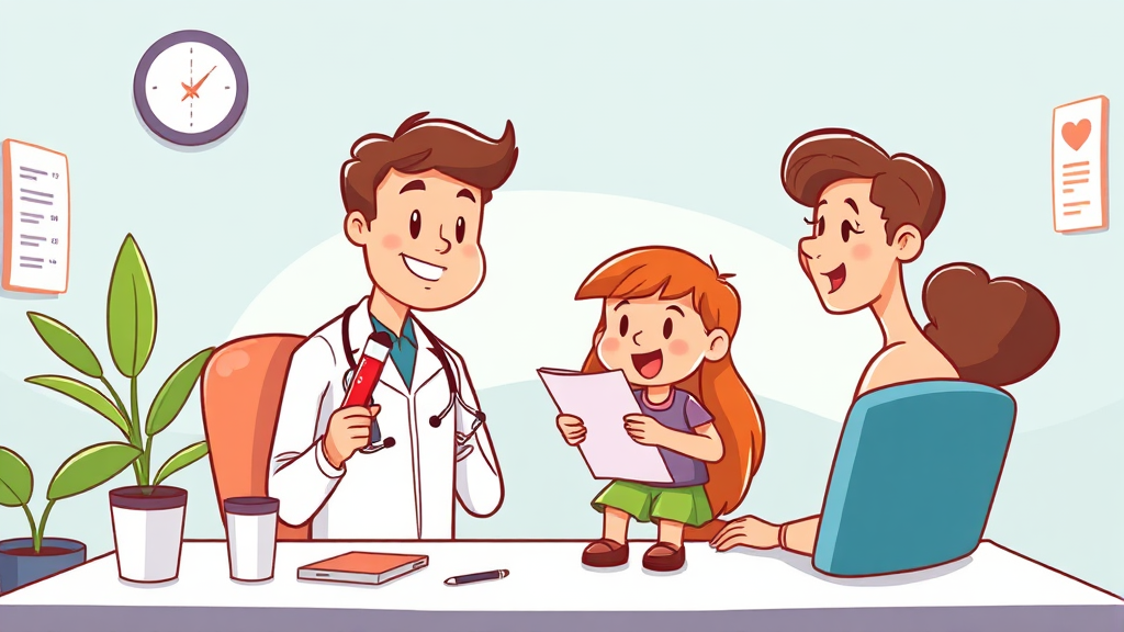 MAST 알레르기 검사 과정 (cartoon 스타일)