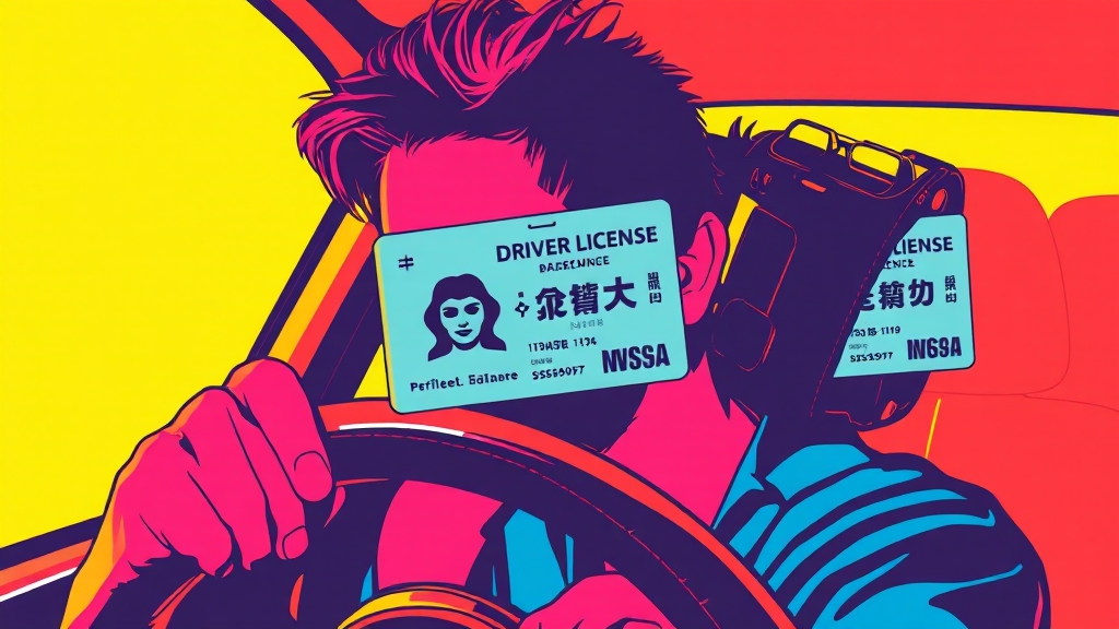 안전 운전, 잊지 마세요! (popart 스타일)