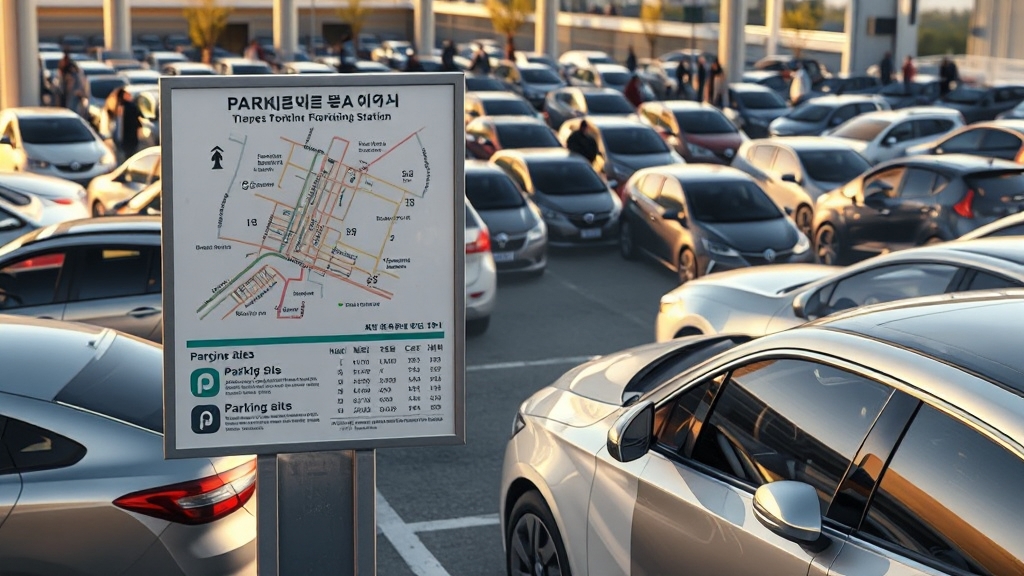 주변 주차 꿀팁 대방출 (realistic 스타일)