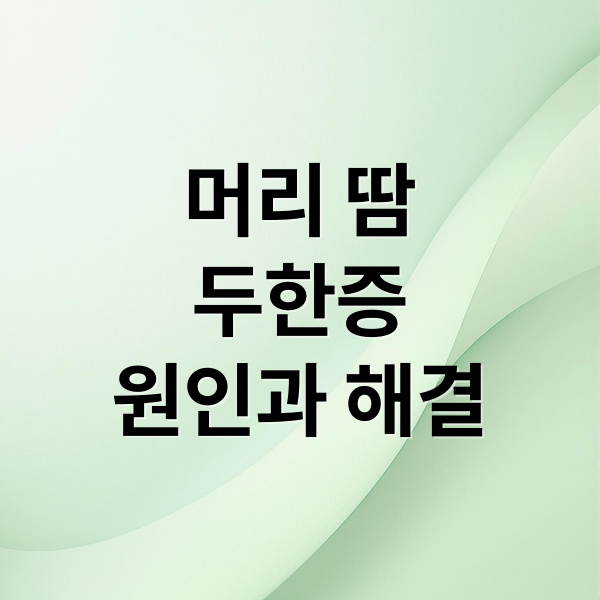 머리 땀
두한증
원인과 해결 (머리 땀 원인 치료법)