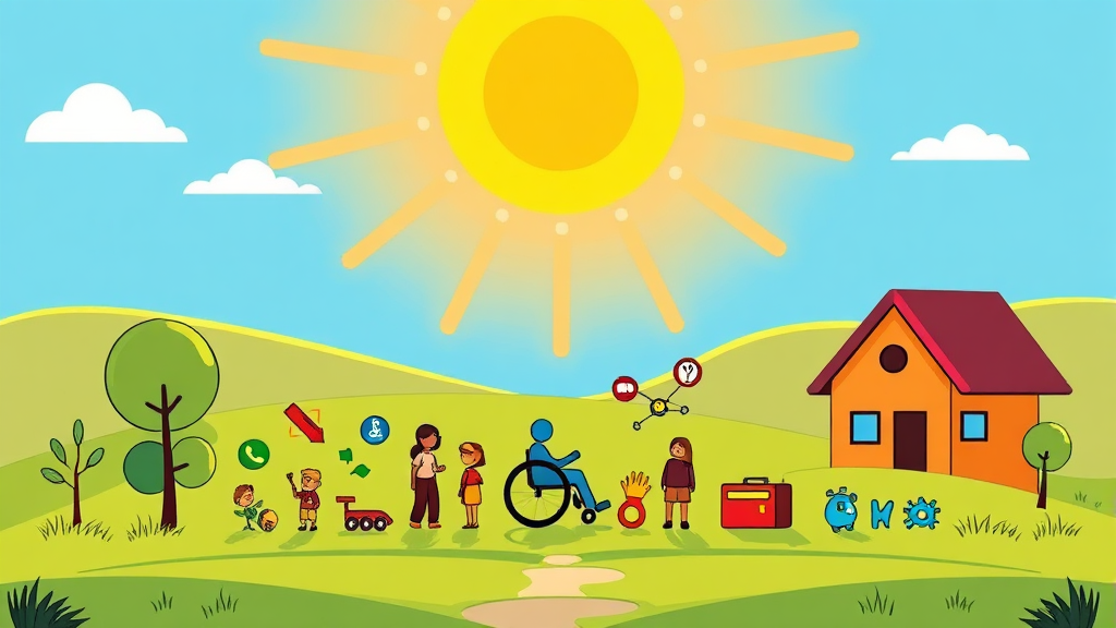 장애인 등록 후 받을 수 있는 혜택과 유의사항 (cartoon 스타일)