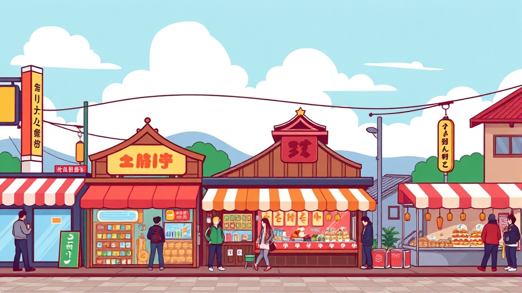 송정역시장 & 광주 맛집 (cartoon 스타일)