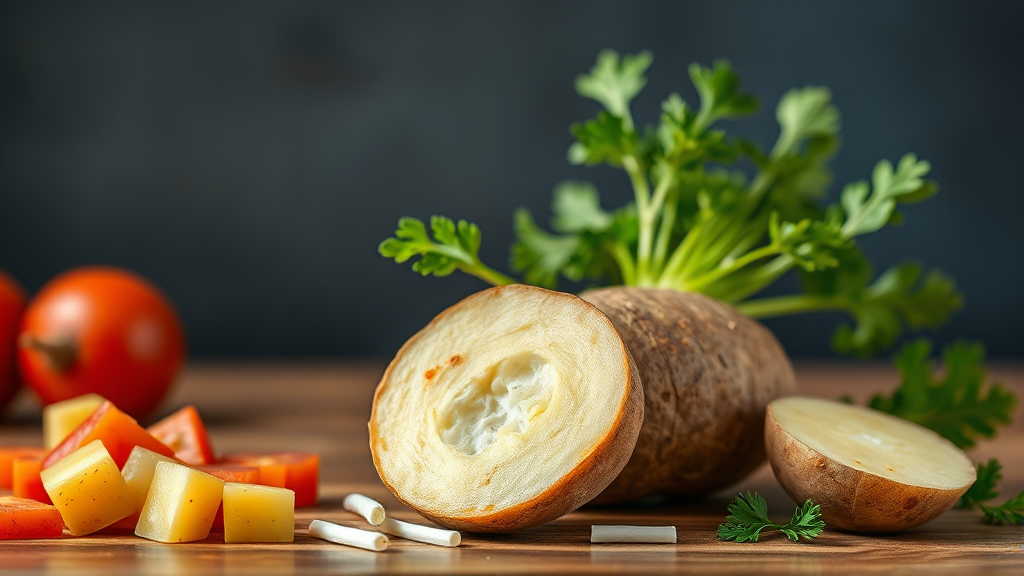 히카마 vs 감자, 뭐가 다를까? (realistic 스타일)