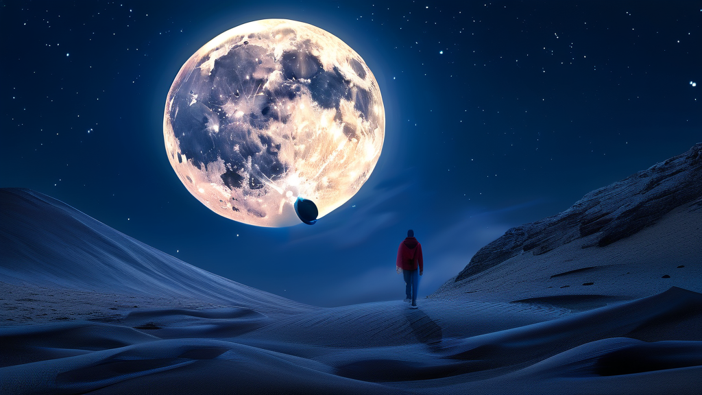 불면증, 잠 못 이루는 밤의 시작 (realistic 스타일)