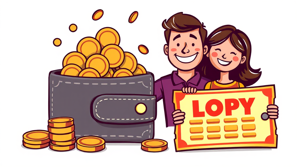 로또를 건전하게 즐기는 방법 (cartoon 스타일)